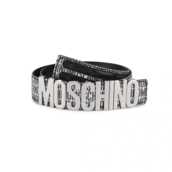 Moschino White and Black Belt Accessories Moschino White and Black Belt Accessories - avconcontrols.com main image 4